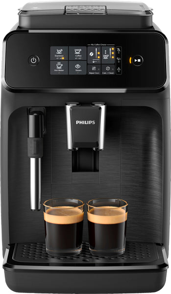 Philips - 1200 Series Fully Automatic Espresso Machine with Milk Frother - Black -