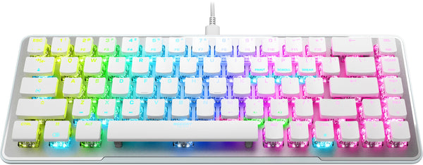 ROCCAT - Vulcan II Mini – 65% Wired Gaming Keyboard With Customizable AIMO RGB Illumination - White -