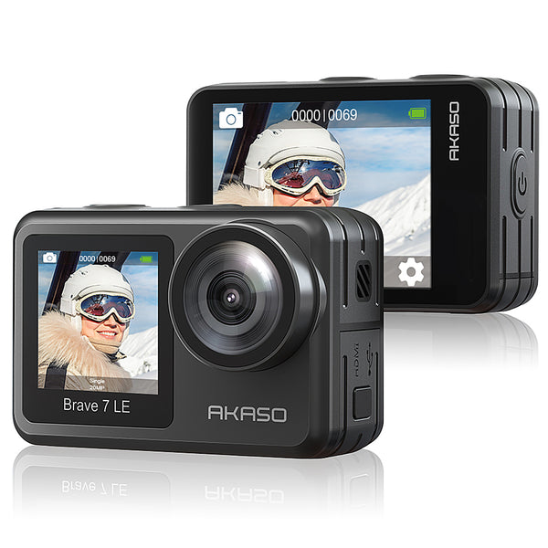 AKASO - Brave 7 LE SE 4K Waterproof Action Camera with Remote - Black -