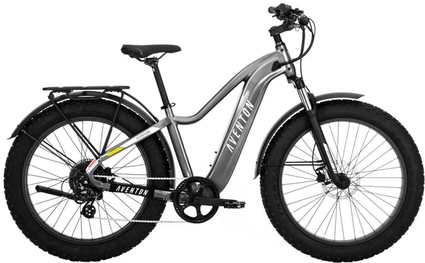 Aventon - Aventure.2 Step-Over Ebike w/ up to 60 mile Max Operating Range and 28 MPH Max Speed - Regular - Slate -