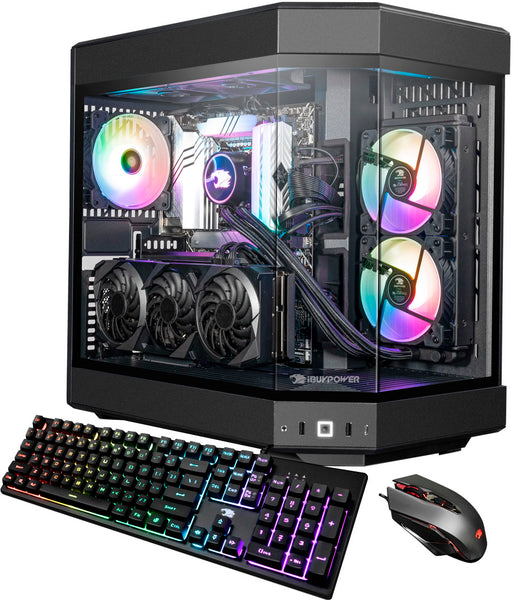 iBUYPOWER - Y60 Gaming Desktop – AMD Ryzen 9 7900X – 32GB DDR5 Memory – NVIDIA GeForce RTX 4070Ti 12GB – 1TB NVMe - Black -
