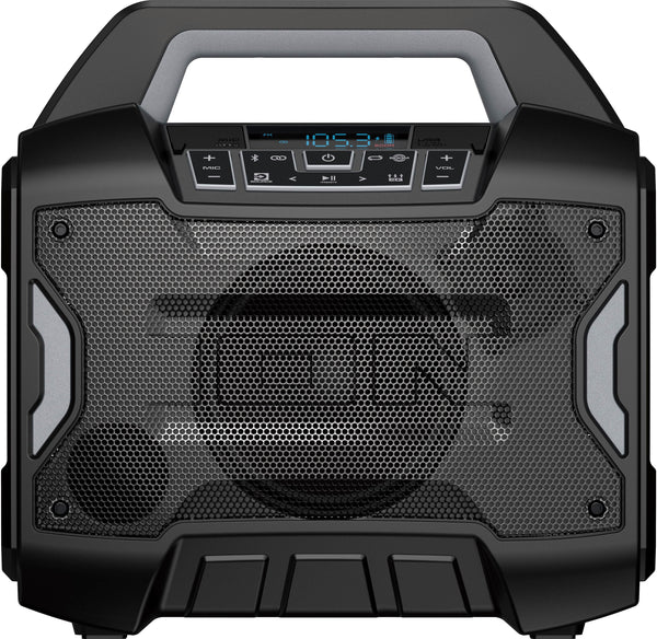 ION Audio - Sport Boom All-Weather Rechargeable Speaker with Microphone - Black -